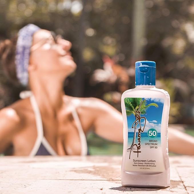 Panama Jack Sunscreen Lotion - SPF 50, Broad Spectrum UVA/UVB Suntan Protection, PABA, Paraben, Gluten & Cruelty Free, 6 FL OZ (Pack of 12)
