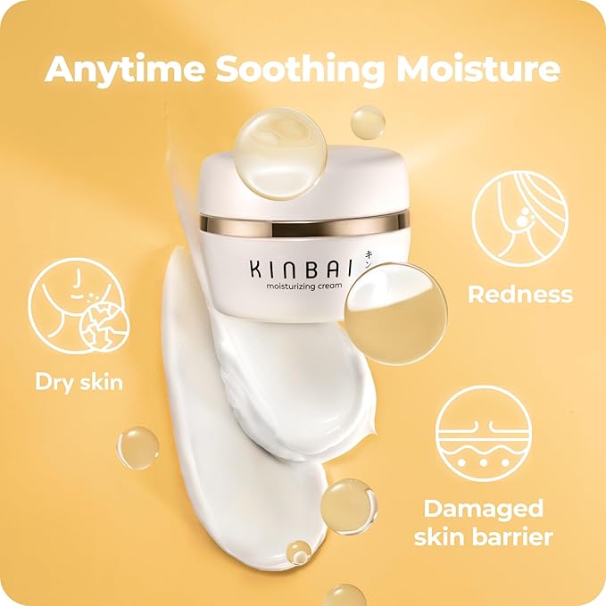 Face Cream Moisturizer for Women, Facial Lotion for Dry Skin, Hydrating Face Moisturizer, Moisturizing Collagen Peptide Cream, Japanese Skin Care, Made in Japan, 1.7 Fl.Oz, Fragrance Free.