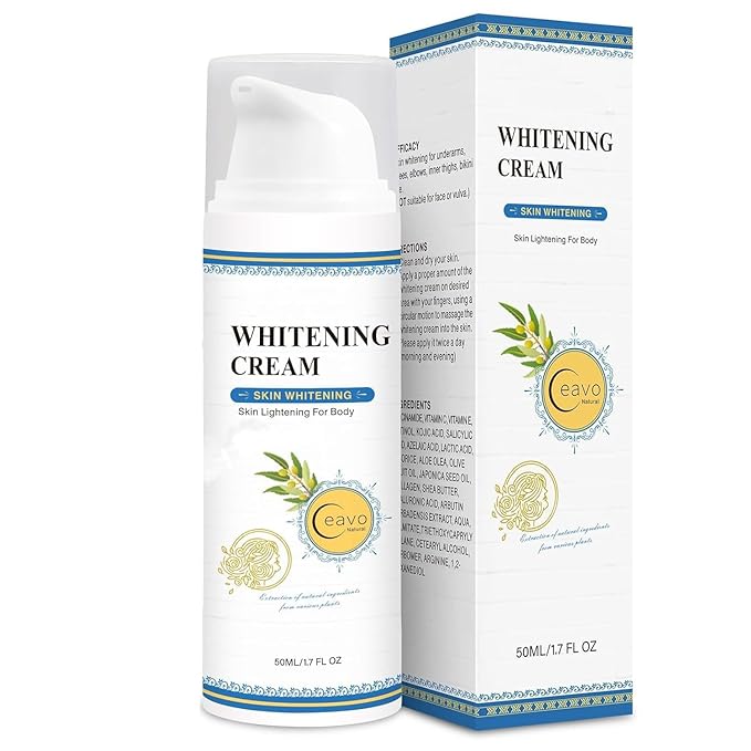 Skin Whitening Cream Bleaching Cream for Body Intimate Area, Private Parts, Underarm, Knees, Elbows, Inner Thigh, Bikini Areas, Bikini Line, Lightening Dark Spot Remover For Intimate Part (1.7FL OZ)