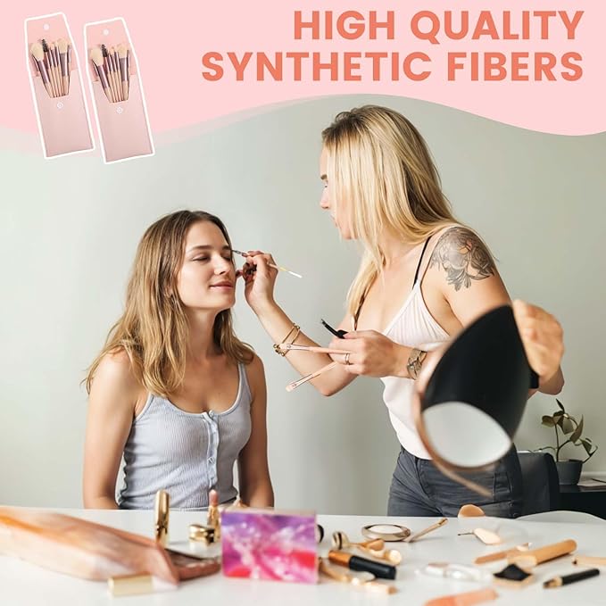 36 Sets Travel Size Makeup Brushes Set Mini Face Make Up Brushes Makeup Gifts for Bridesmaids Wedding Bridal Shower Makeup Party