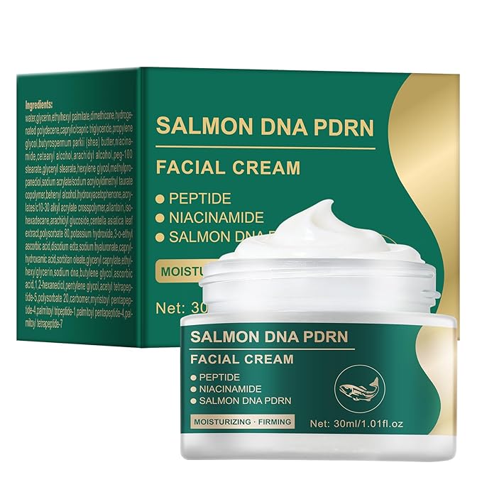 IREV PDRN Moisturizing Cream, Pure Salmon DNA PDRN Face Moisturizer, Face Moisturizer with Niacinamide Peptides, Anti Aging Face Cream for Glass Skin, Dry Skin Daily Skin Care