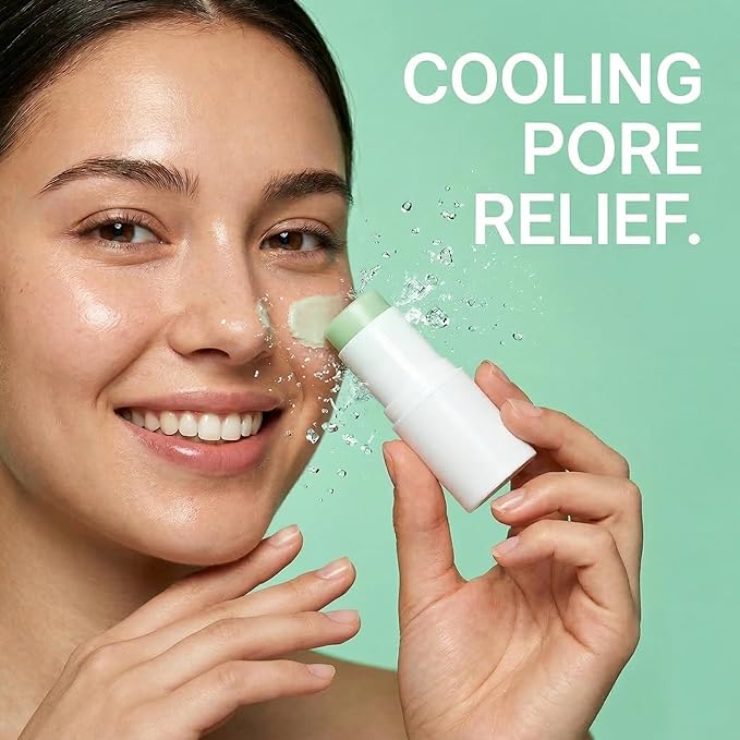 Multi Balm Stick Duo – Calcium & Collagen Firming Wrinkle Stick + Cactus Cooling De-Puff Pore Tightening Stick, All-in-One Face & Eye Care for Visible Pores and Dry Lines