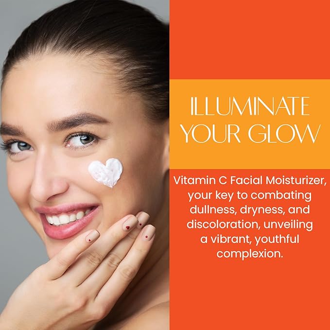 Vitamin C Facial Moisturizer - Hydrating & Anti-Aging, Smooths & Brightens Skin - Dermatologist Tested, Clean Beauty, Cruelty-Free Korean Skin Care for All Skin Types - 1.69 fl. oz
