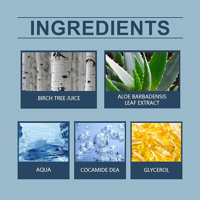 Birch Sap Cleanser Gel & Toner - Brighten Facial Skin, Hydrating, Soothe Sensitive Redness, Oil-Control Daily Moisturizing Skincare(3PCS)