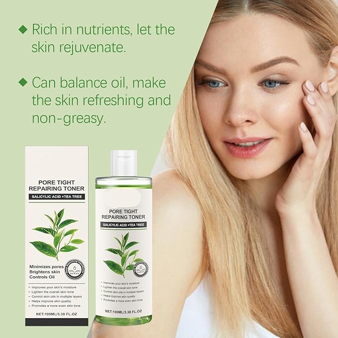 Green Tea Moisturizing Toner Set - Oil Control, Pore Cleansing, Skin Balancing & Hydrating, Daily Skincare For Glowing Skin(1PCS)