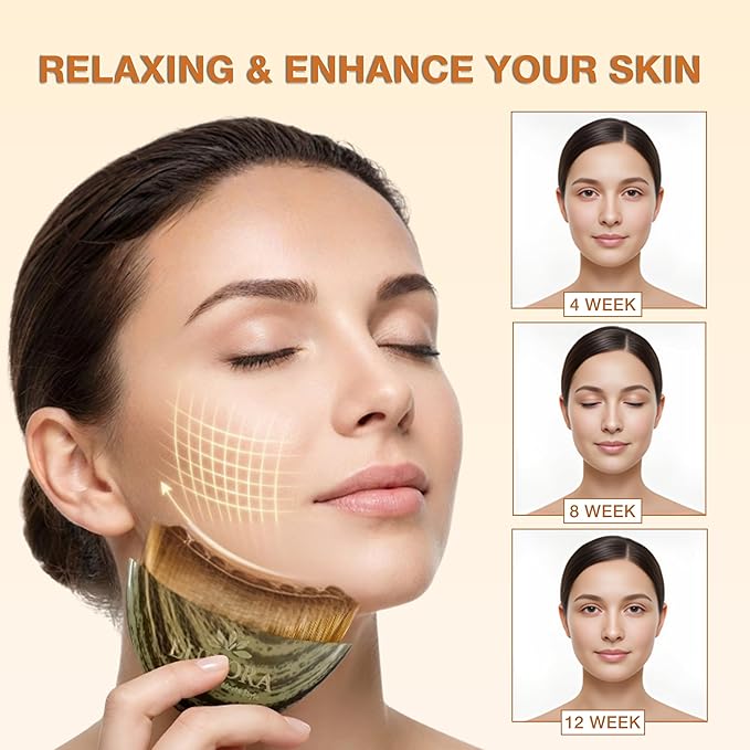 Lymphatic Contour Face Brush – Lymphatic Drainage Massager for Face, Chin & Jawline Sculpting, Dry Brushing Tool to Reduce Puffiness, Improve Circulation & Skin Glow