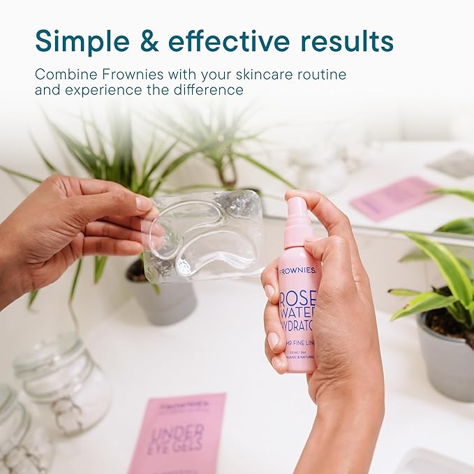 Frownies Rose Water Hydrator Spray - Hydrating Face Mist - Oil Control Toner For Face - Suitable for All Ages And Skin Types, 2oz