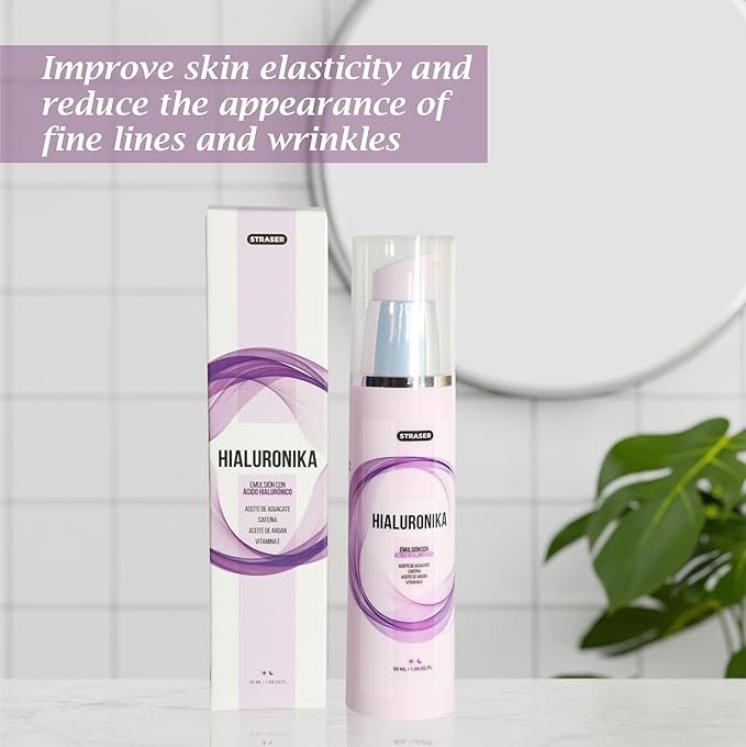 Hydrating Facial Emulsion with Hialuronika for Radiant Skin. Nourishes, Hydrates, Rejuvenates and leave your Skin with a Radiant Glow - Anti-aging - 1.69 fl oz