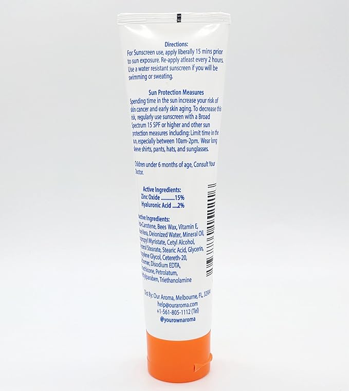 Our Aroma Anti-Aging Body Sunscreen with Zinc Oxide- 4 Fluid Ounce