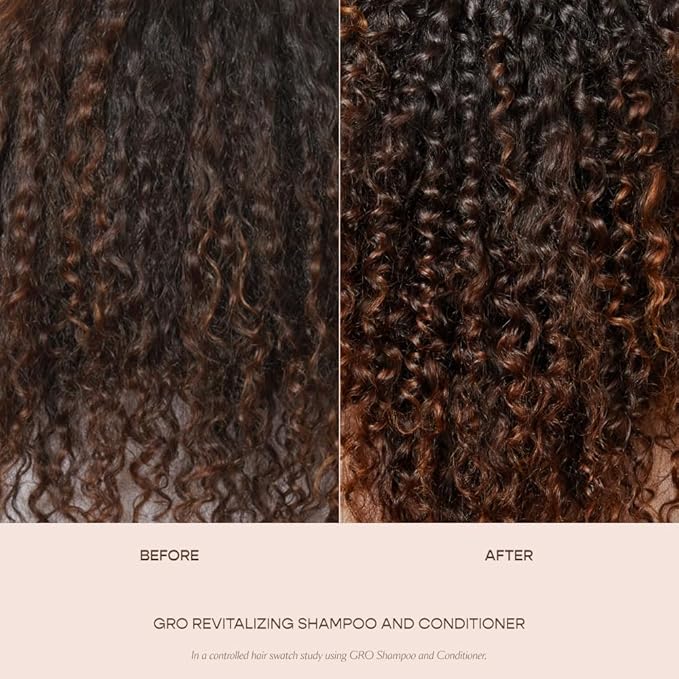 VEGAMOUR GRO Revitalizing Conditioner | Smooths, Strengthens and Adds Shine to Thinning Hair | Clean, Vegan, Cruelty-Free, Clinically Proven and Color Safe (8 Fl Oz) (Pack of 2)