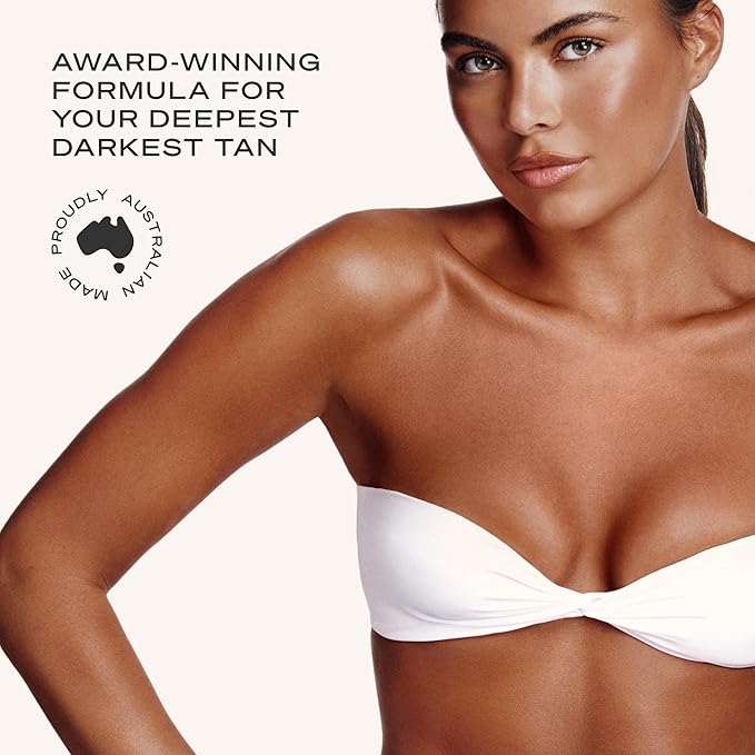 Loving Tan Platinum Self Tanning Mousse, Dark -Streak Free, Natural Looking, Professional Quality Self Tanner -5+ Self Tan Applications per Bottle, Naturally Derived DHA- 3.3 Fl Oz -Packaging May Vary