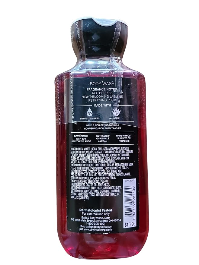 Bath & Body Works Vampire Blood Body Care Set: Gel Wash, Lotion & Cream for Whole Body, Moisturizing & Softening, Skin Care Set
