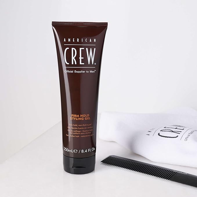AMERICAN CREW Men's Hair Gel, Firm Hold, Non-Flaking Styling Gel, 3.3 Fl Oz (Pack of 2)