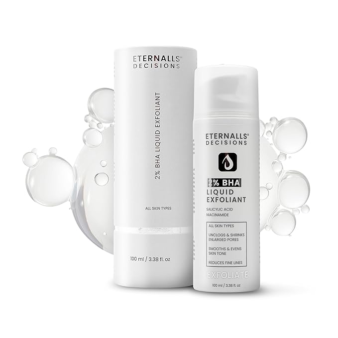 Gentle BHA Liquid Exfoliant - Face Exfoliator with 2% Salicylic Acid & 5% Niacinamide | Anti-Aging Daily Leave-On Exfoliating Toner, Smooths Texture, Hydrates, Unclogs & Refines Pores for Glowing Skin