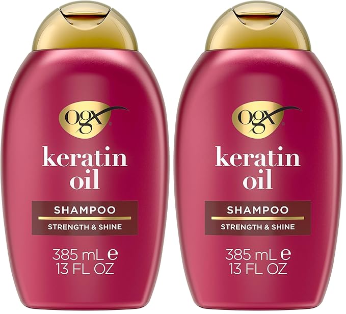 OGX Organix Anti-Breakage Keratin Oil Shampoo, 385ml (Pack of 2)