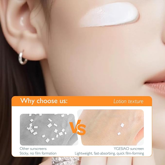 SPF 50+ PA+++ Sunscreen Lotion for Face & Body, Broad Spectrum UVA/UVB Protection with Niacinamide & Botanical Extracts, Alcohol-Free, Non-Greasy