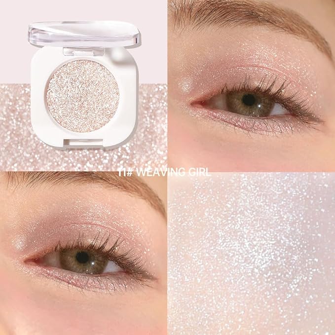G11 Hxssll Pearlescent mini Eyeshadow Highly Pigmented Blend Matte & Shimmer EyeShadow,Cream Moisturizing Waterproof&Long Lasting Eye Makeup Natural Luminous Makeup Look (B11, 1 Count (Pack of 1))