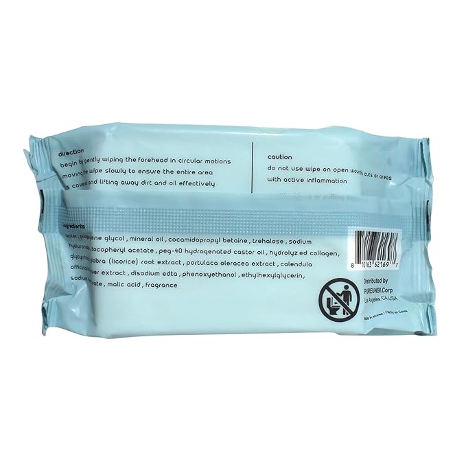 PB & JAY Cleancare Cleansing Wipes – 30 Count – Makeup Remover for Smooth, Supple Skin – Hydrating Korean Face Wipes for Sensitive Skin (Collagen)