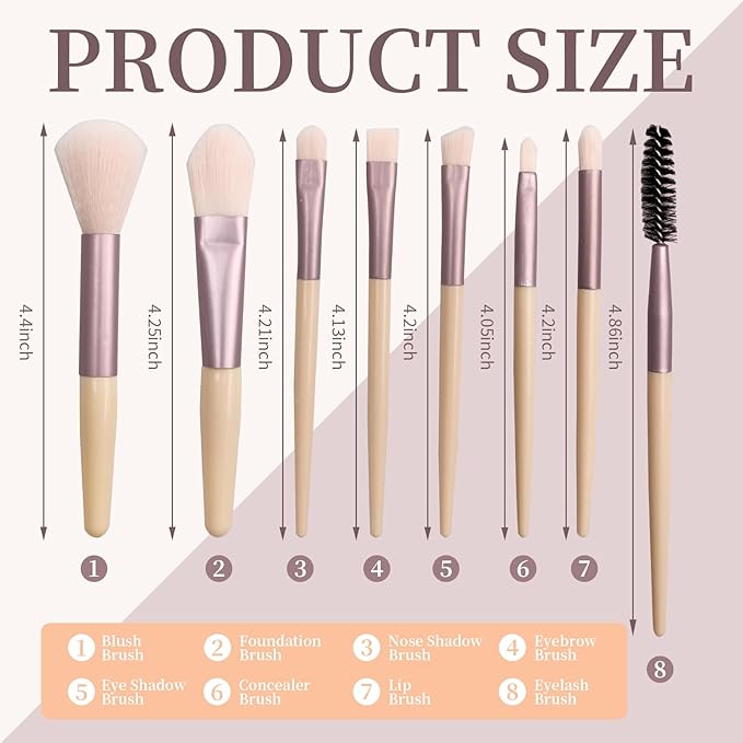 16 Sets Travel Makeup Brush Set Synthetic Fiber Face Foundation Make up Brushes Bridesmaid Gift with Travel Makeup Bag for Wedding Bridal Shower Favors Bachelorette Party Gift (Multicolor)