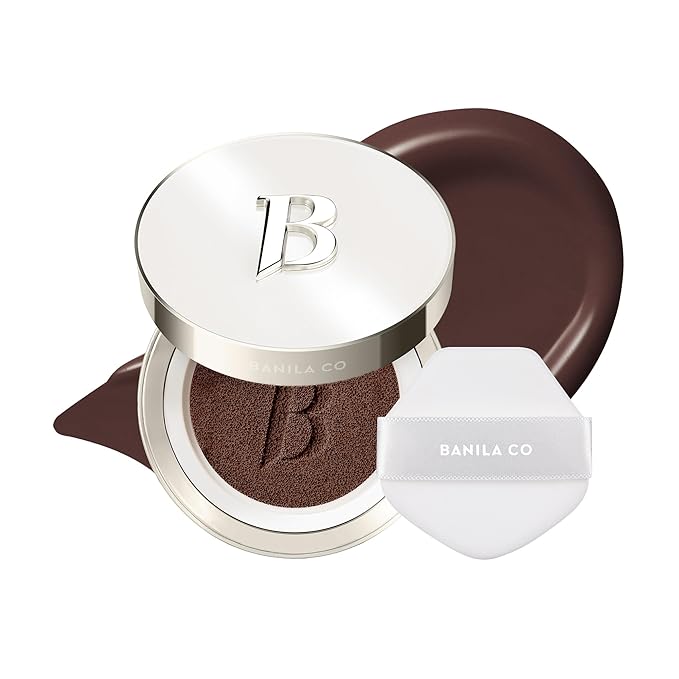 BANILA CO Covericious Ultimate Cover Cushion | Pore Blurring & Seamless Finish | Up to 100HR Long-Wear Matte Foundation | 20 Inclusive Shades | Korean Cushion Foundation (14g / 0.49 oz), 45C ESPRESSO