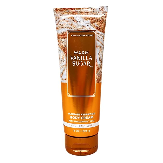 Bath & Body Works Warm Vanilla Sugar Deluxe Gift Set Bundle - Fragrance Mist - Body Cream - Shower Gel and Body Lotion - with a Natural Oats Bar Soap - Full Size