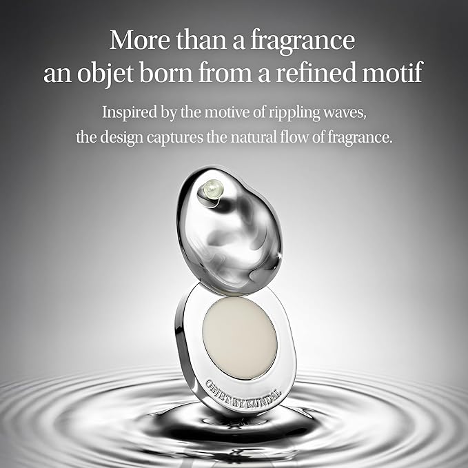 KUNDAL objet Solid Perfume Balm/Portable Fragrance Stick Soft Melting Hydration, Fragrance Layering, Travel Friendly Rose Petals 2.5g, Korean Beauty