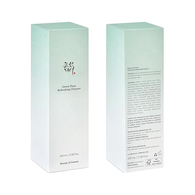 Beauty of Joseon Cleansing & Moisture Trio Ginseng Cleansing Oil Green Plum Cleanser Ginseng Essence Water Deep Cleansing and Hydration Korean Skincare