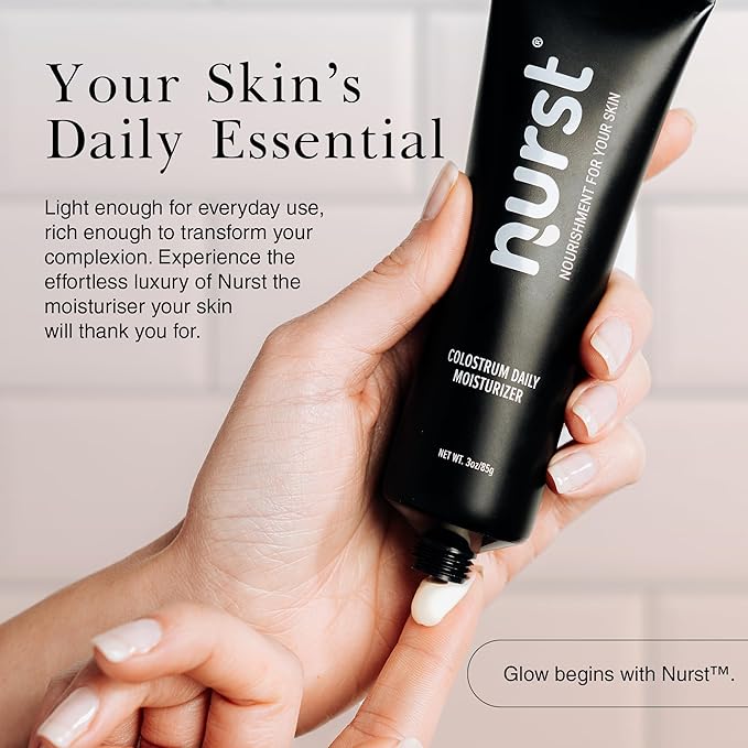 Colostrum Daily Face Moisturizer - Lightweight Hydrating Cream with Natural Citrus Scent - Daily Facial Moisturizer for All Skin Types - Niacinamide Hyaluronic Acid