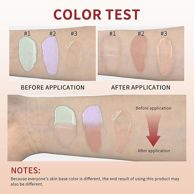 Corlo CC Cream, Color Correcting Cream with SPF 25, Even Skin Tone Makeup and Skin Care, Hydrating Serum Coverage Lightweight Foundation, Invisible Pores Concealer (Transparent, 0)