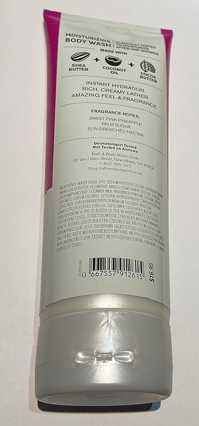 Bath and Body Works Moisturizing Body Wash 10 oz (Pink Pineapple Sunrise)