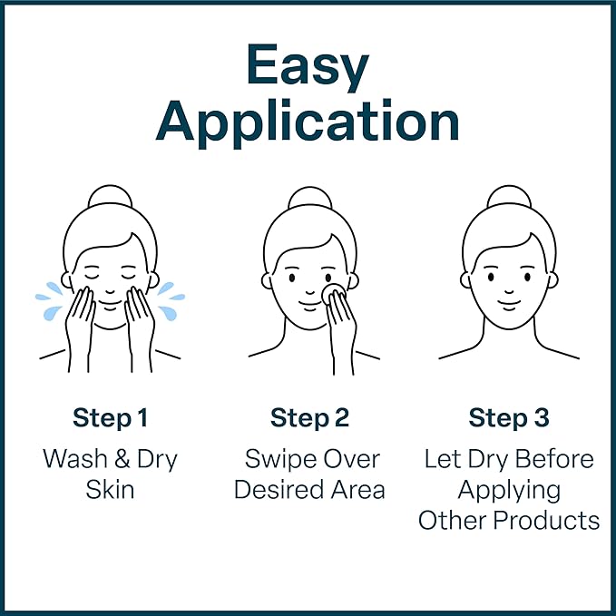 QRxLabs Pore Toner Pads with Salicylic Acid and Niacinamide - Helps Reduce the Look of Enlarged Pores, Makeup Prep - Skin Pore Resurfacing - Acne Treatment Clearing - Daily Pads - 50ct