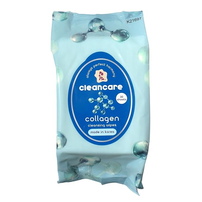 PB & JAY Cleancare Cleansing Wipes – 30 Count – Makeup Remover for Smooth, Supple Skin – Hydrating Korean Face Wipes for Sensitive Skin (Collagen)
