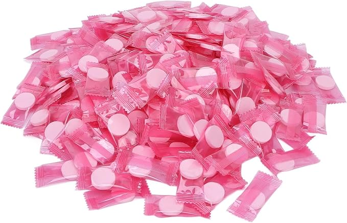 JEOZBM 500Pcs Compressed Facial Mask Sheet, Individual Package Silk Cosmetic Face Mask, Disposable Facial Paper for Essential Oils Toner Lotion