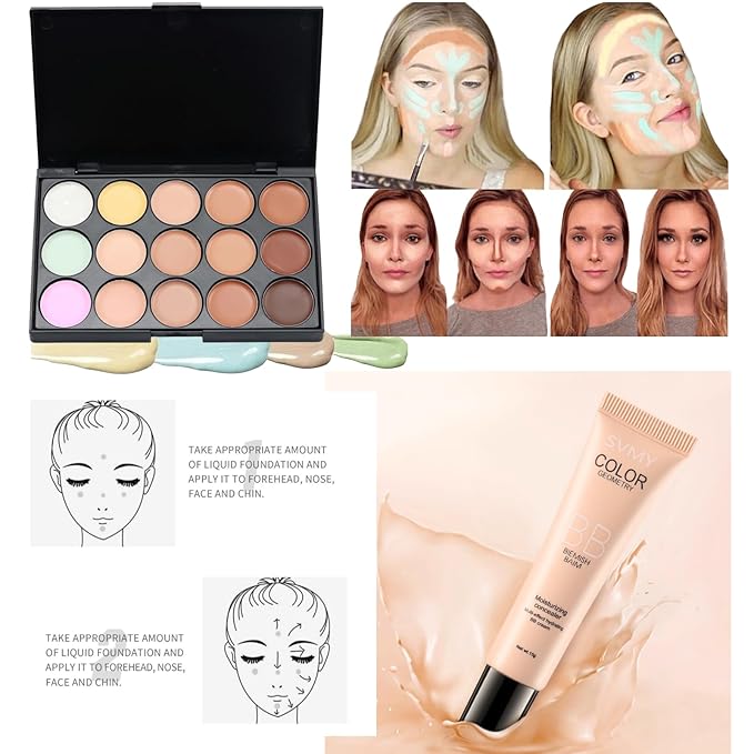 Makeup Kit for Teens Set For Women Festival Makeup Kits Makeup Sets Gift For Teens Girls Gift Travel Makeup Set Eyeshadow Palette Foundation Concealer Lipgloss