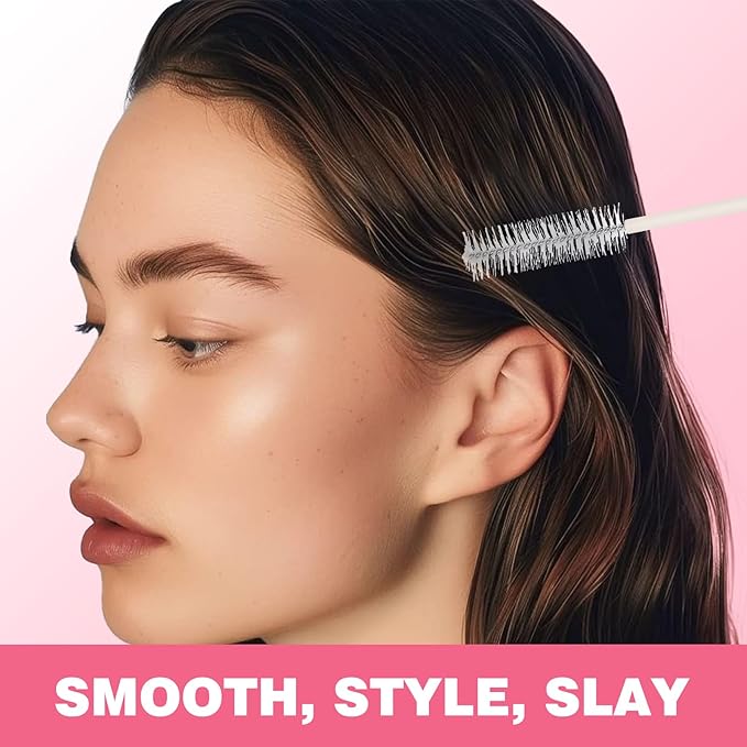 Sunnyholiday Styling Cream for Hair, Taming Wand 3-in-1 Formula Controls Flyaways, Smooths Frizz & Styles Edges Lightweight Hold, No Flaking, Slick Back Hair Products for All Hair Types (0.6 oz.).