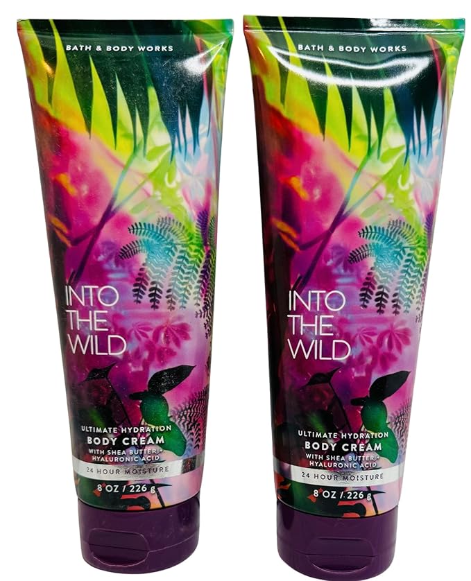 Bath & Body Works Into the Wild Ultimate Hydration Body Cream 8 Ounces Pack of 2
