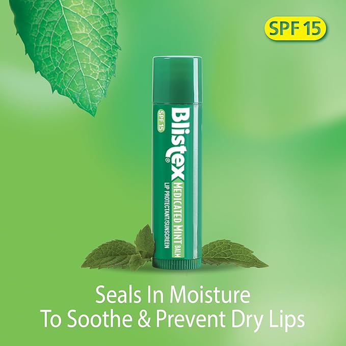 Blistex Medicated Mint Lip Balm, 0.15 Oz