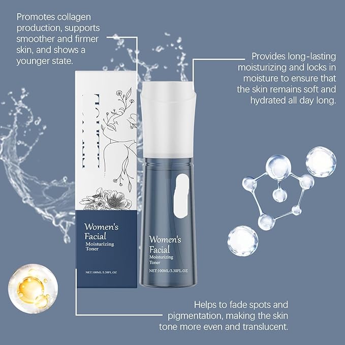 Moisturizing Facial Toner - Hydrates, Nourishes, Repairs Fine Lines, Enhances Elasticity, Improves Skin Condition(3PCS)