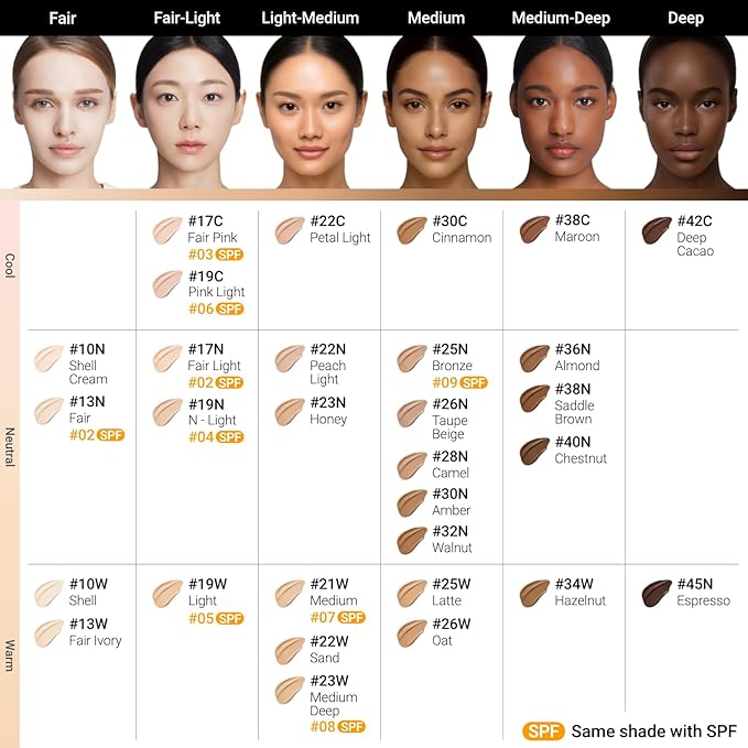 JUNG SAEM MOOL Essential Skin Nuder Cushion | Natural Finish, Buildable Coverage Cushion Foundation by Korean Makeup Artist (Refill Not Included, 0.49 Fl Oz), 22N Peach Light