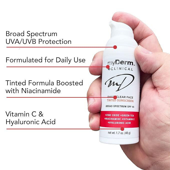 Myderm - Twin Pack Clinical SPF 46 Tinted Zinc Sunscreen Lotion