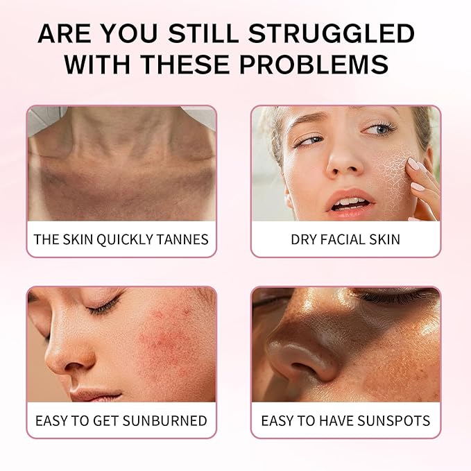Collagen Mild Sunscreen, SPF 50 Broad Spectrum Facial Sunscreen, Lightweight Non-Greasy No White Cast, Hydrating Formula with Peptide & Cica for Soothing & Natural Glow (1pc)