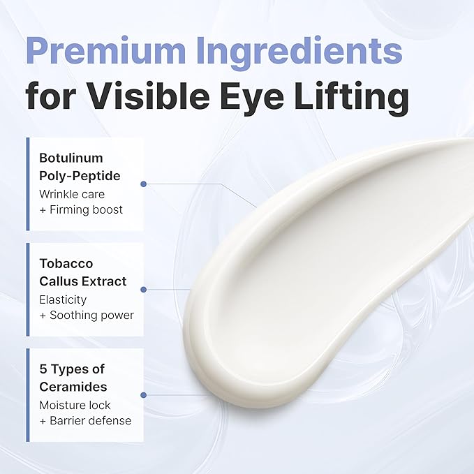 AROCELL Wrinkle Solution Eye Cream 0.5 fl oz – Korean Under Eye Cream with Collagen & Galvanic Care, Hydrating Moisturizing Eye Moisturizer, Elasticity Boosting, Gentle Non Sticky Daily Eye Care