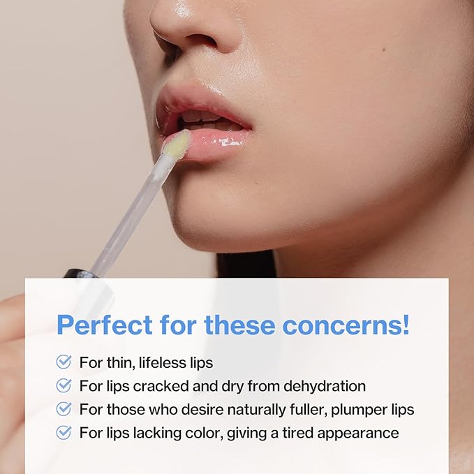 idplacosmetics ID.AZ Face Fit Lip Fit-Ler (Clear) 0.12 fl.oz (3.5 g) — Hydrating, High-Shine Lip Plumper Gloss with Maxi-Lip Peptide Glass-Like Finish, Wear Alone or as Topper Korean Lip Gloss.