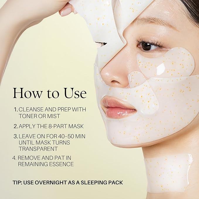 d'alba Piedmont 3 Step Vita Toning Routine, Vita Capsule Hydrogel Mask (4 Sheets) & Vita Toning Serum Toner & Capsule Cream