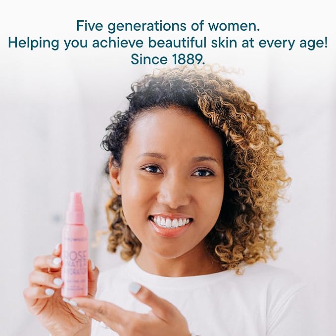 Frownies Rose Water Hydrator Spray - Hydrating Face Mist - Oil Control Toner For Face - Suitable for All Ages And Skin Types, 2oz