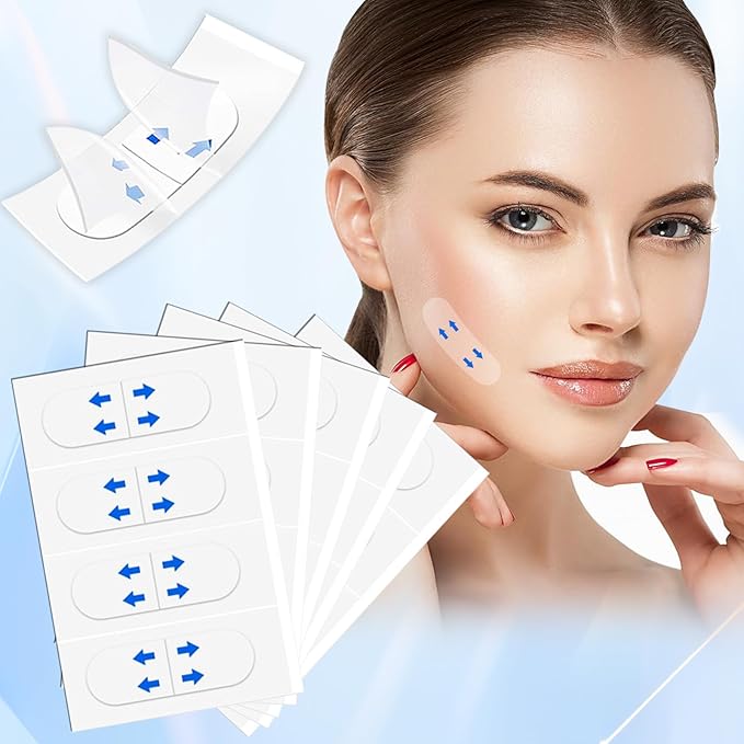 NBF Face Tape Lifting Invisible,166PCSFace Lift Tape Invisible for Sagging Skin, Instant Facelift Tapes for Women, Neck, Jowls Lifts Sagging Skin, Visible Results in Seconds, Concealed Makeup Tape WM