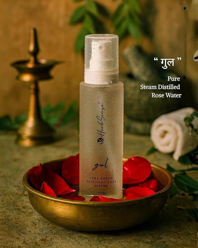 Herb.len.z Gul Pure Steam Distilled Rose Water, 100ml