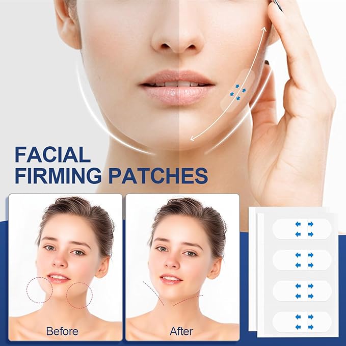 Face Lift Tape,128Pcs Face Lift Tape Invisible,Face Tapes for Lifting Sagging Skin,Instant Facelift Tapes for Women,Conceals Double Chin and Wrinkles for A Perfectly V-Shaped Face