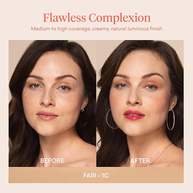 Toty by Sofia Vergara - lumina CC Cream SPF 50+, 100% Mineral Color Correcting Cream - Medium Coverage Foundation & Broad Spectrum Sunscreen for Face - Non Comedogenic - 1C IVORY NUDE