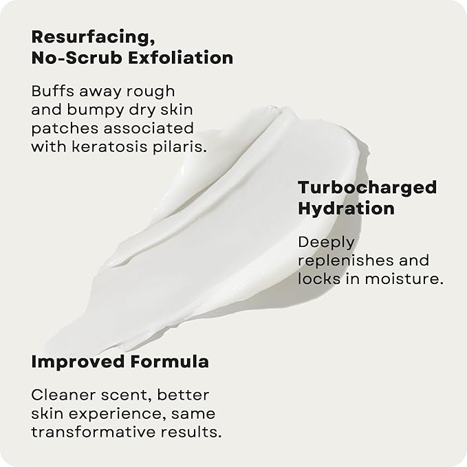 AmLactin KP Bumps Be Gone - Therapeutic Body Cream for Keratosis Pilaris - No-Scrub Exfoliator and Body Moisturizer for Dry Skin with 15% Lactic Acid AHA, 3 oz (Packaging May Vary)